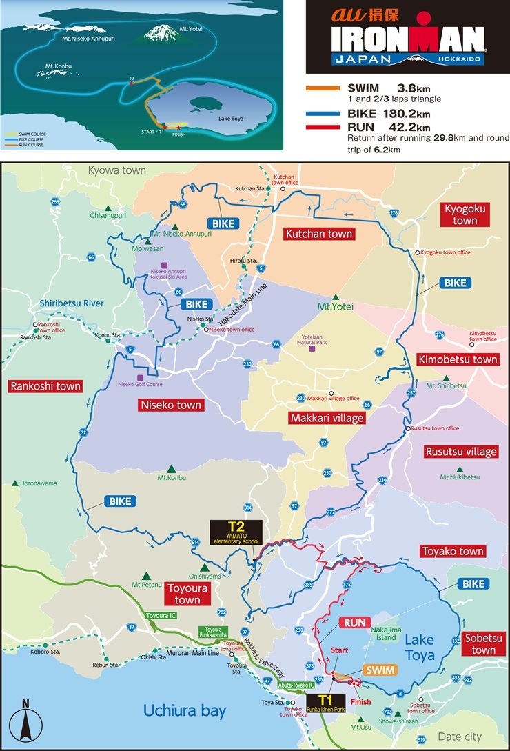 Ironman Japan Map